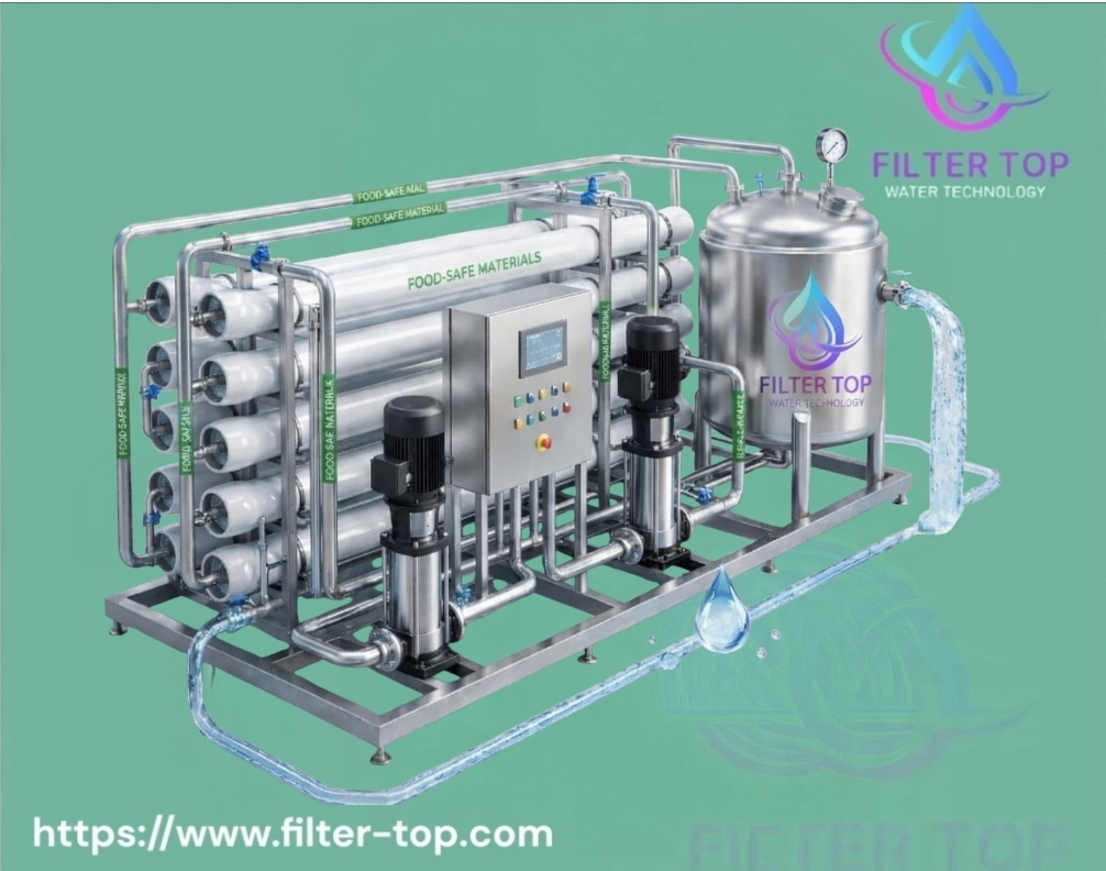 محطة تحلية لمصانع الأغذية والمشروبات وخطوط الإنتاج الحديثة