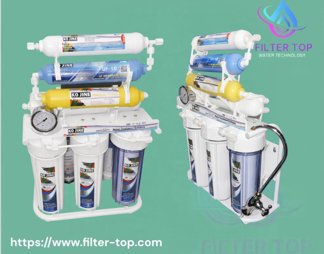 فلتر كوجين 8 مراحل تايواني شاسية استاند وعداد – بمواصفات عالمية - الصورة 3