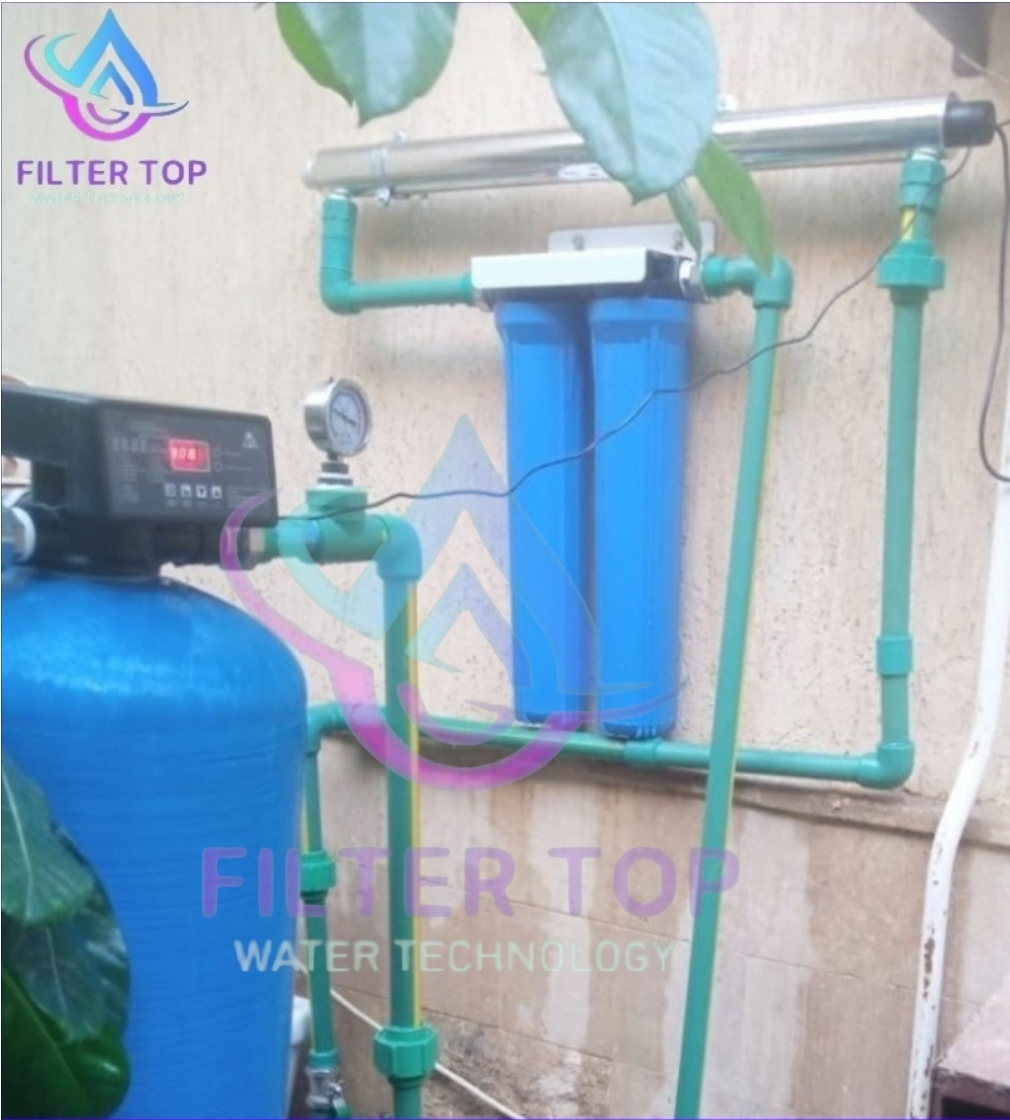 فلتر عمومي للمنازل الكبيرة لتنقية المياه بالكامل بأعلى كفاءة وحماية شاملة من الشوائب والكلور والرواسب مع تحسين جودة المياه لجميع الاستخدامات